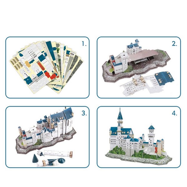 Продукт Cubic Fun - Пъзел 3D National Geographic Germany Neuschwanstein Castle 121ч.  - 0 - BG Hlapeta